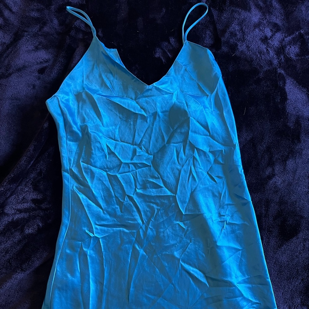 Vintage Blue Slip Dress